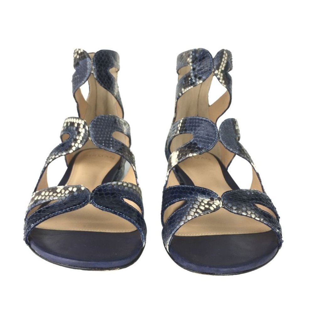 Alexandre Birman Felicie Python Caged Flat Sandals - image 6